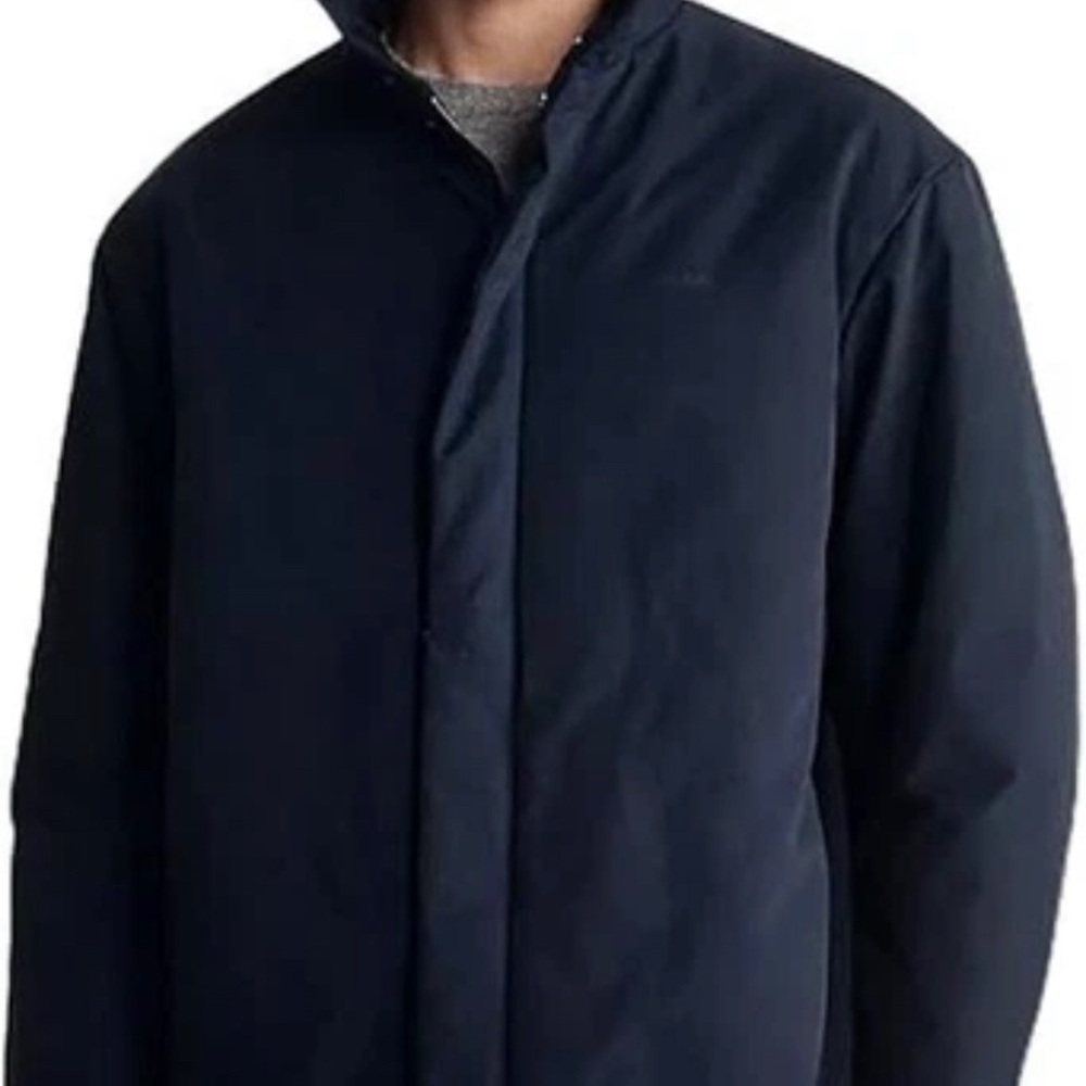 Calvin Klein Mens 67%Cotton 33%Nylon Blend Parka Coat | Dark Sapphire | 2XLarge